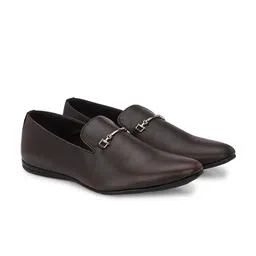 San Frissco Men Round Toe Slip On Formal Shoes image 4