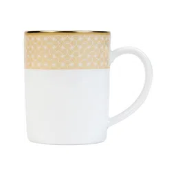 Dankotuwa White 24k Gold Crafted 2 Pieces Procealin Coffee Mugs-250ml Each image 5