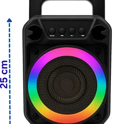VOIZO Bluetooth Party Speaker with Mic – Wireless Karaoke Mic Included 10 W Bluetooth Home Audio Speaker image 4