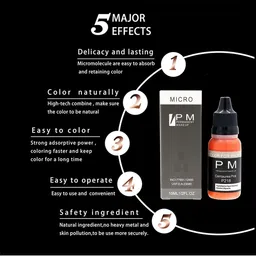 GOOCHIE Permanent Makeup Eyebrow Micro Pigment Color - 15ml - Dark Coffee image 4