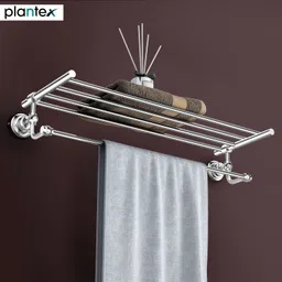 Stainless Steel 304 Grade Skyllo Towel Rack for Bathroom/Towel Stand/Hanger/Bathroom Accessories (24 Inch-Chrome) Silver Towel Holder-image-36