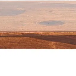 ram's creation wood Solid Wood Pooja Chowki for Home and Office Furniture | Brown, Square Table Wooden Pooja Chowki image 5