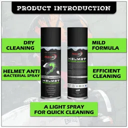 mikanix Helmet Foam Cleaner Spray | Anti Bacterial / Anti Fungal Spary For Helmet Exterior & Interior Cleaning | Vehicle Interior Cleaner image 5