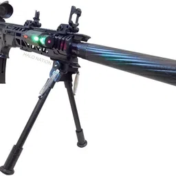 halo nation M4A4 Airsoft Sniper Gun Toy M4 M16 AWM Gun + 1000 BB Bullet Gun Big Size 91cm Guns & Darts image 3