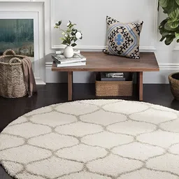 Shopgallery Off White & Beige Geometric Anti-Skid Carpet-picture-13