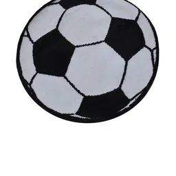 PRESTO Black Geometric Round Carpets image 2