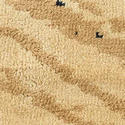 Saral Home Beige & Navy Blue Textured Cotton Rectangular Carpet image 5