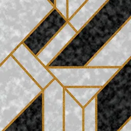 Sparrow world Mustard Yellow & White Geometric Printed Anti Skid Rectangle Carpet image 3