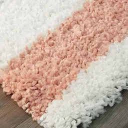 Shopgallery White & Black Geometric Anti-Skid Carpet image 5