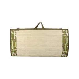 KALA DARSHAN CRAFTS BAZAR Green Foldable Soft Thickness Carpet image 1