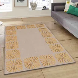 PRESTO Gold-Coloured & Beige Printed  Carpets image 1