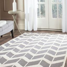 Safiya Carpet Grey Geometric Hand-Tufted Woollen Carpets-picture-28