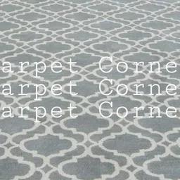 Safiya Carpet Grey Geometric Hand-Tufted Woollen Carpets image 3