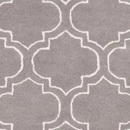 Safiya Carpet Grey Geometric Hand-Tufted Woollen Carpets image 3
