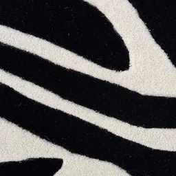 Safiya Carpet Black Abstract Hand-Tufted Woollen Carpets image 4