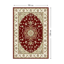 Sapana Carpet-Mats Maroon Traditional Anti-Skid Polypropylene Carpet image 3
