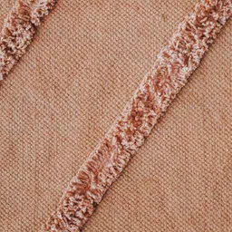 Art Avenue Orange Geometric Embroidered Cotton Rectangular Carpet image 3