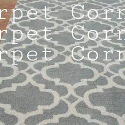 Safiya Carpet Grey Geometric Hand-Tufted Woollen Carpets image 4