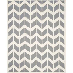 Safiya Carpet Grey Geometric Hand-Tufted Woollen Carpets image 4