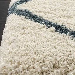 Safiya Carpet Grey Geometric Anti-Skid Polyester Carpets image 3