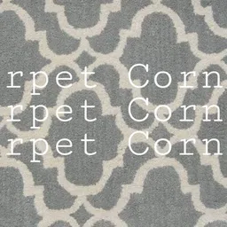 Safiya Carpet Grey Geometric Hand-Tufted Woollen Carpets image 2