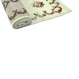 Sapana Carpet-Mats Cream-Coloured Traditional Anti-Skid Polypropylene Carpet image 5
