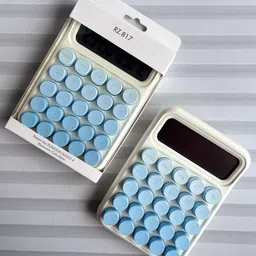 the ombre studio Colorful Mechanical Digital Large Display Colorful Calculator Large Display, Big Button, Easy to Press for Office and Home Basic Calculator image 2