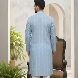 sypher boutique Men Cotton Blend Kurta Pyjama Set image 2
