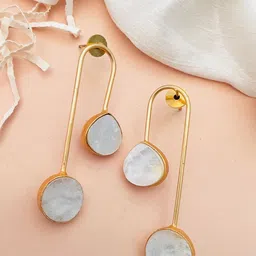 ABDESIGNS Gold-Plated Classic Drop Earrings image 3