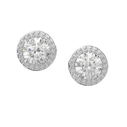 SWAROVSKI White Contemporary Studs Earrings image 1