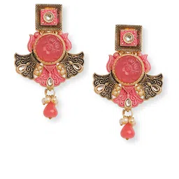 Anouk Gold-Plated Contemporary Jhumkas Earrings-picture-12
