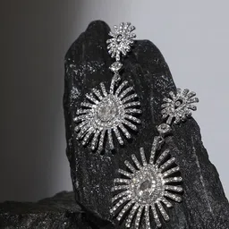 SOHI Silver-Plated Drop Earrings-picture-33