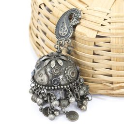 VAGHBHATT Heart Shaped Jhumkas Earrings-picture-5
