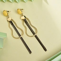 DressBerry Gold Plated Drop Earrings-image-50