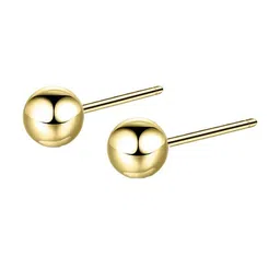 PALMONAS Gold-Plated Geometric Studs Earrings image 2