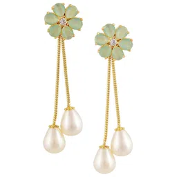 RATNAVALI JEWELS Floral Studs Earrings-picture-10