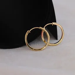 Anushka Jain Jewellery 925 Sterling Silver Gold-Plated Classic Hoop Earrings-picture-36