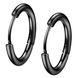 KARISHMA KREATIONS Stainless Steel Contemporary Hoop Earrings-picture-16