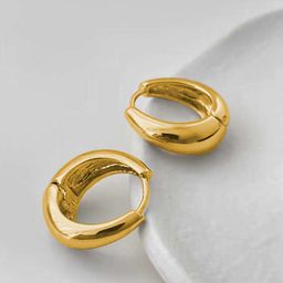 Krelin Gold-Plated Hoop Earrings-picture-0