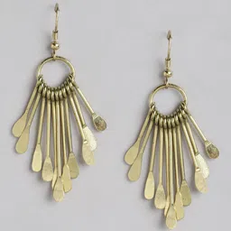 RICHEERA Gold-Plated Contemporary Drop Earrings-picture-24