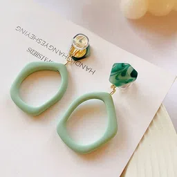MYKI Gold-Plated Geometric Drop Earrings-picture-31