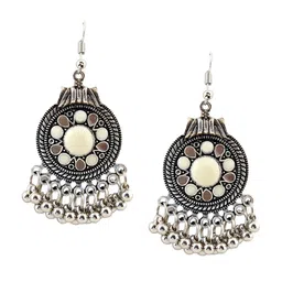 MIZORRI Women Brown Tassel Pendant Dangle Vintage Drop Earrings-picture-27