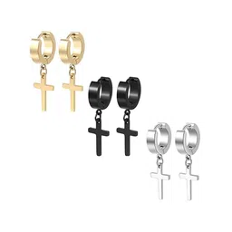 KARISHMA KREATIONS Men Set Of 3 Contemporary Drop Earrings-picture-31