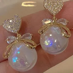 Celestique Gold-Plated Contemporary Drop Earrings-picture-43