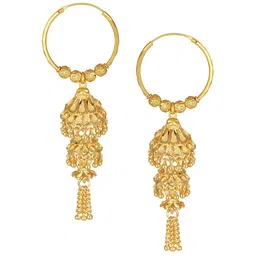 Vighnaharta Gold-Plated Contemporary Drop Earrings-picture-24
