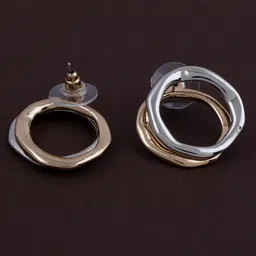 Silver Shine Multicoloured Contemporary Drop Earrings image 1