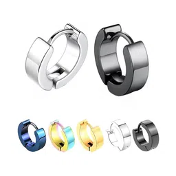 KARISHMA KREATIONS Unisex Set Of 5 Contemporary Hoop Earrings-picture-16