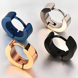 KARISHMA KREATIONS Unisex Set Of 4 Hoop Earrings-picture-38