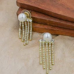 Bellofox Gold Plated Contemporary Drop Earrings-picture-37