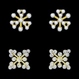 Comet Busters Set Of 2 Floral Non Piercing Ear Stickers-picture-8